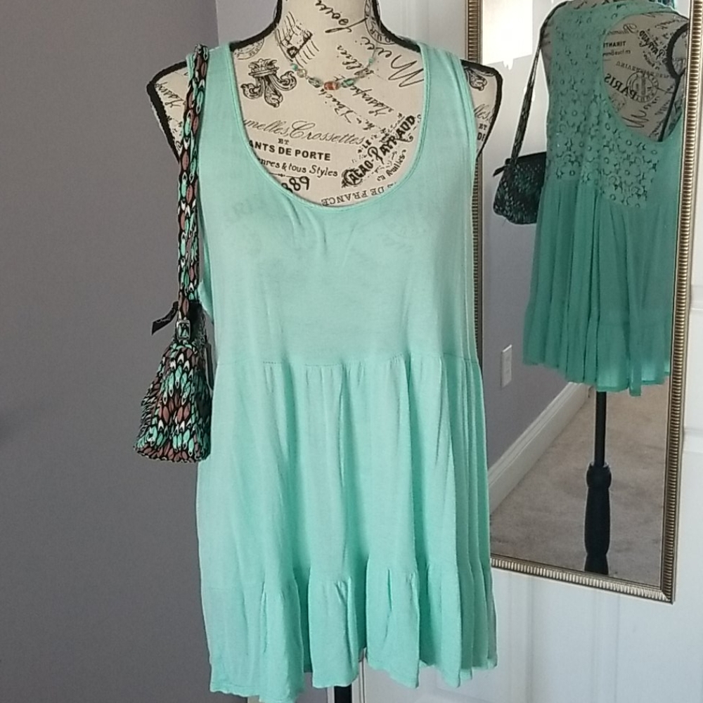 Lacy beach coverup